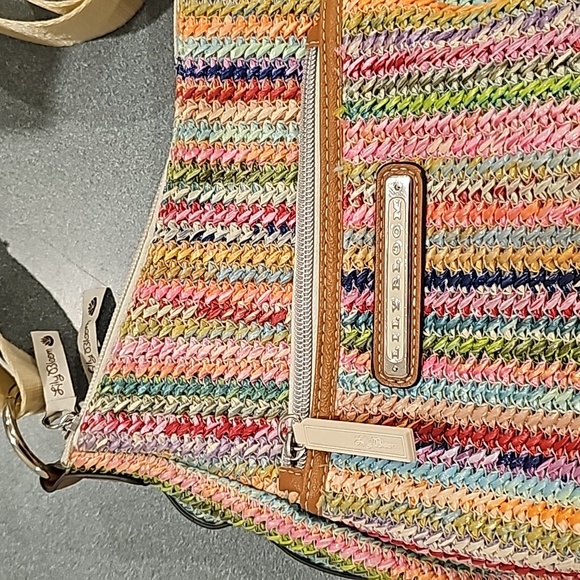 Lily Bloom Gigi Crossbody Seaside Medium Straw Wicker Bag - Picture 2 of 7